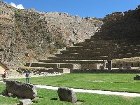Bval inck pevnost ve vesnici Ollantaytambo