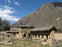 Bval inck pevnost ve vesnici Ollantaytambo
